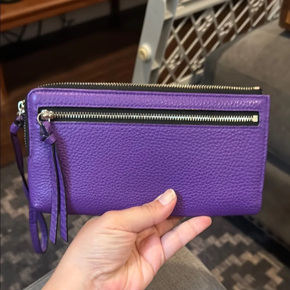 Coach Purple Wristlet Clutch - Picture 2 of 3